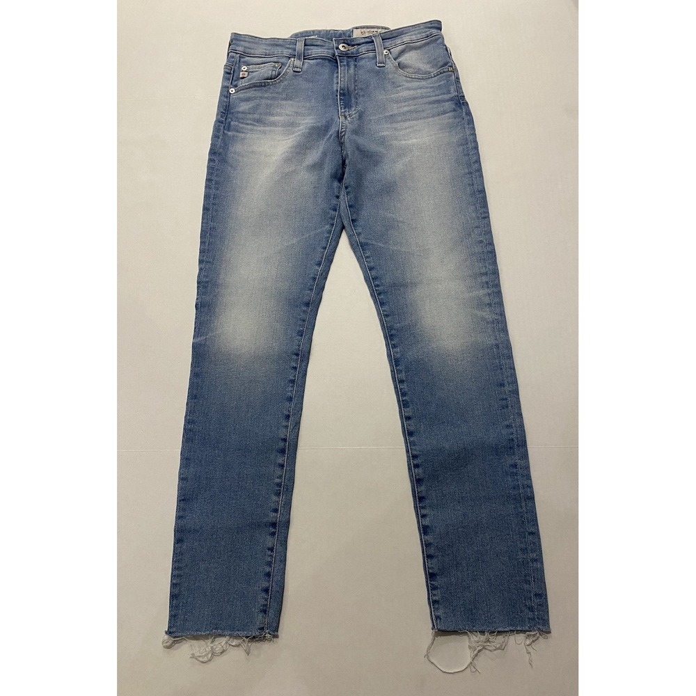 AG Adriano Goldschmied The Farrah Skinny Ankle Denim Light Blue Jeans. Size 29R